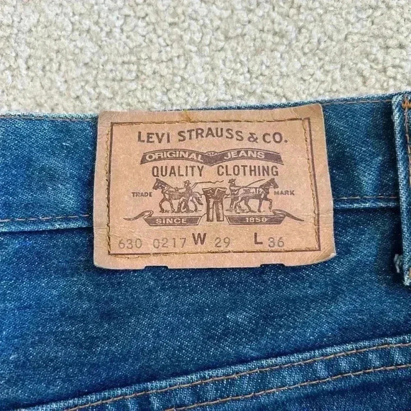 Levis Strauss & Co 70s Vintage High Waist Shorts Stretch Denim Booty Shorts - Picture 7 of 9
